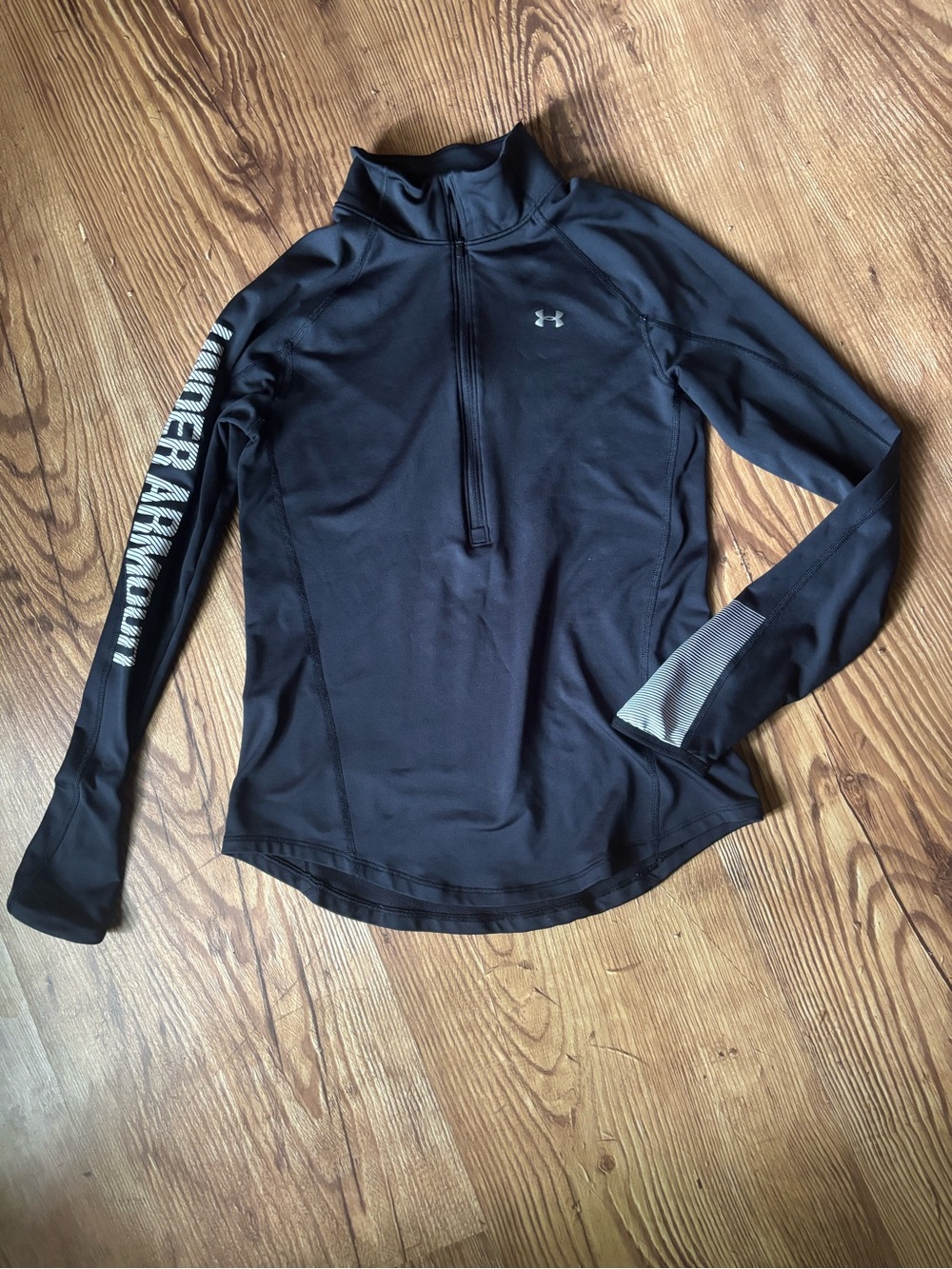 Under Armour Women’s Black Half-Zip Long Sleeve Performance Top